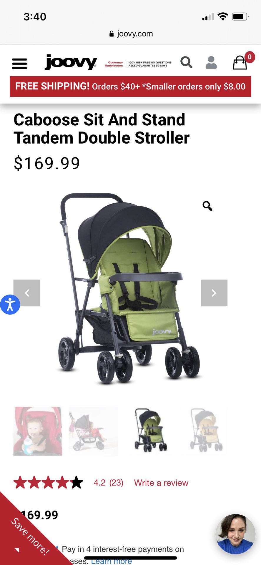 Tandem Sit And Stand Double Stroller