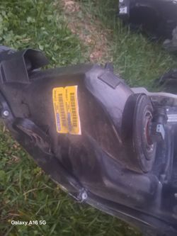 Front headlamps assembly and mirrors