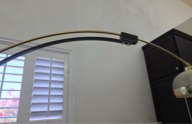 Arc Floor Lamp Arm Gold and Black