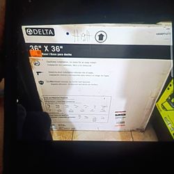 BRAND nEW DELTA SHOWER BASE 36 By 36