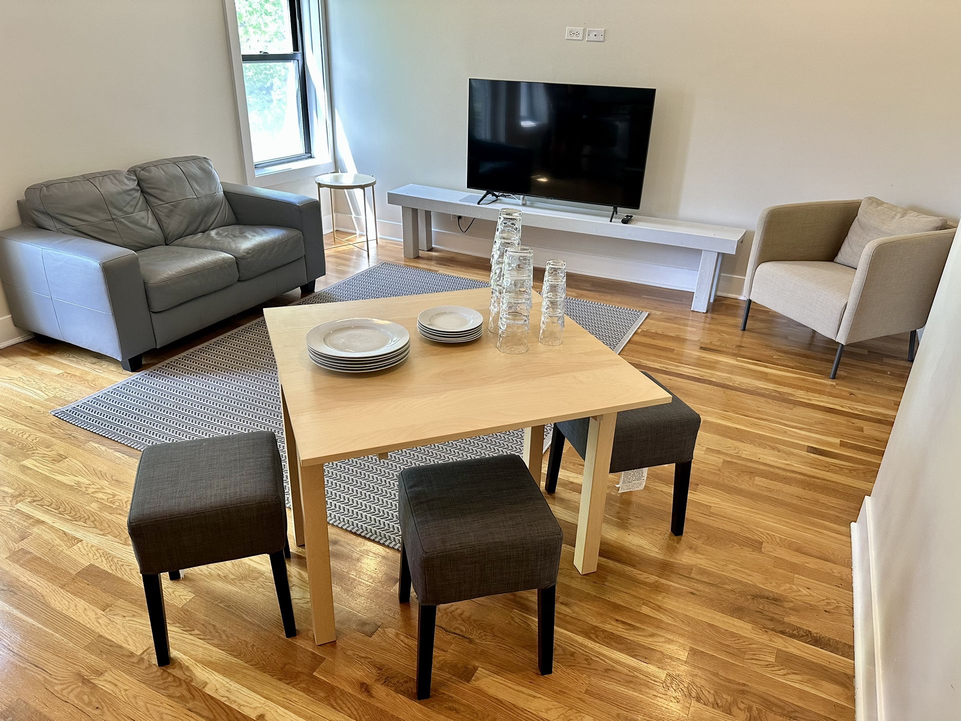 North Center Moving Sale Couch Table TV Rug