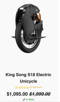 King Song S18 Unicycle