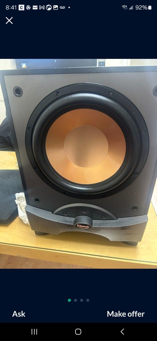Klipsch Subwoofer 10"