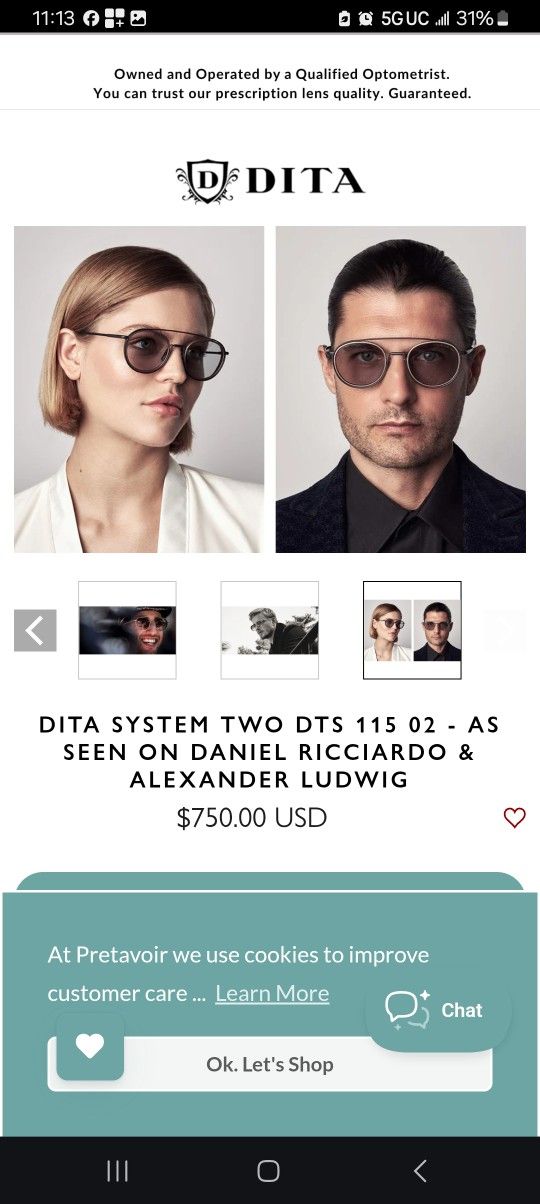 Dita System Two Sunglasses