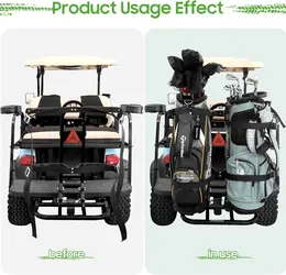 Golf Cart Bag Holder Rack
