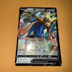 2020 Zacian V Black Star Promo card SWSH018 Pokemon SWSH LP 