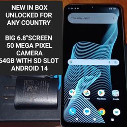 CRICKET ICON 6 4GLTE 64GB ANDROID NEW IN BOX UNLOCKED FOR USA MEXICO EL SALVADOR GUATEMALA BELIZE AFRICA ETC TELCEL CLARO MOVISTAR SAMSUNG A10e A01 J7