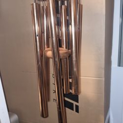 Wood & Copper Wind Chime Large Outdoor Garden Melody Decor