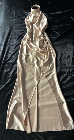 Satin Halter Neck Maxi Dress