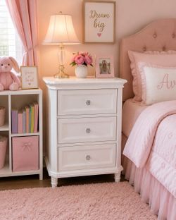 3 drawer Princess nightstand