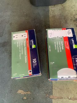 Leviton decorative 10 pack switches & outlets respectively