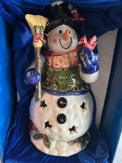 Christmas Ceramic Candle Holder