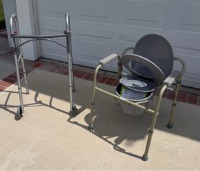 Free  potty chair and walker/brand new