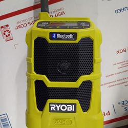 RYOBI 18V ONE+ Compact Radio with Bluetooth Wireless Technology