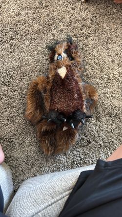 Owl Puppet, Moves Head, Eyes Blink