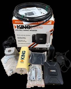 KING Extend KX1000 LTE Cell Signal Booster RV Truck Camper Antennas Mount Kit