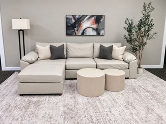 Brand new Beige sectional sofa couch sala