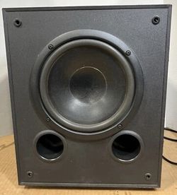 KLH Home Theater 100 Watts 8" Amplified Subwoofer ASW8-100B In Black