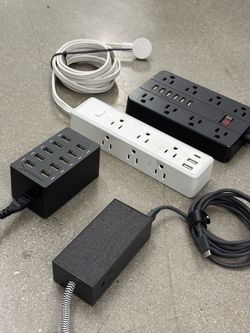 USB, USB-C and AC Power Outlets