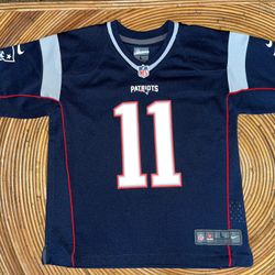 NFL On Field Team Jersey New England Patriots Edelman #11  Kids Large 7 MiNT