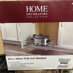 20 in wire pull out basket