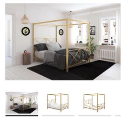 BRAND NEW Full Size Gold Metal Bed Frame
