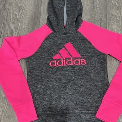 Adidas, hooded sweatshirt size medium, 10-12 youth