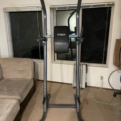 Pull up, dip, triceps,  leg raise, home gym