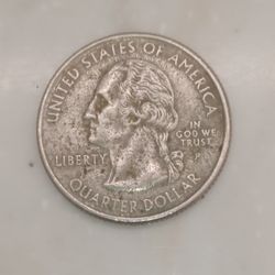 Wisconsin High Leaf Quarter Dated 1861 , Printed 2005.