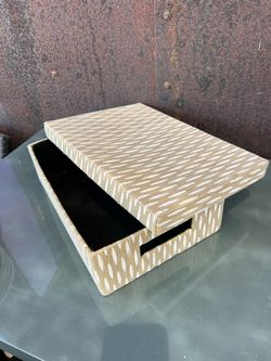 Woven Storage Box with Lid