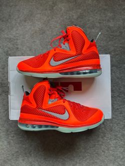 NEW 2022 Nike Lebron IX 9 Retro Size 9 Orange Big Bang All Star DH8006 800