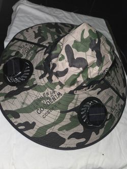 Sombrero solar y recargable 2 fan  new