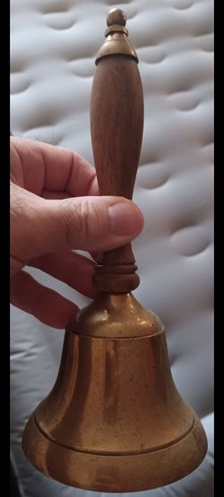 #1687, Solid Brass School Bell