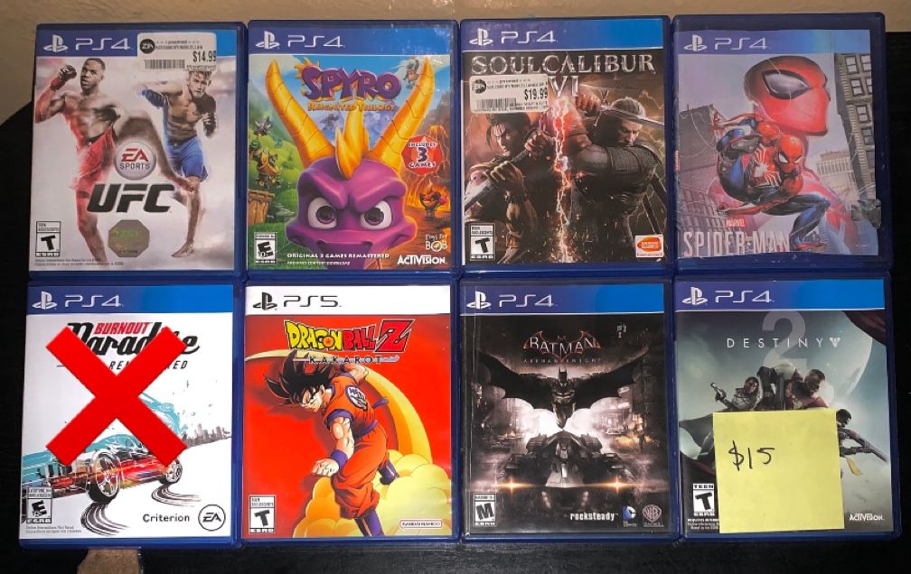 PlayStation 4 Video Game Collection PS4 For Sale