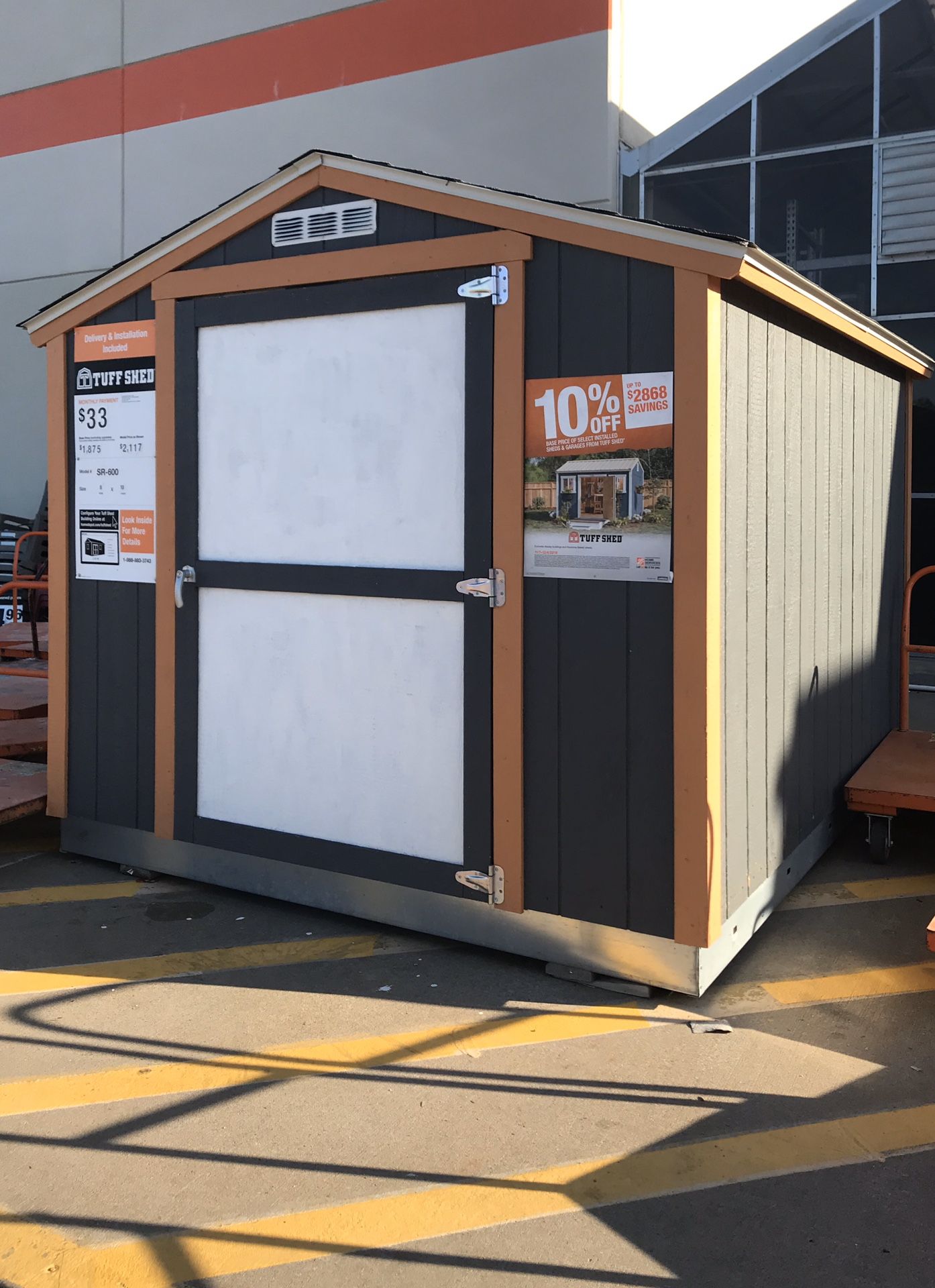 TUFF SHED SR600 Display for SALE!! Located at Lemmon Ave. Home Depot