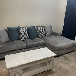 2 Piece Couch With Pillows