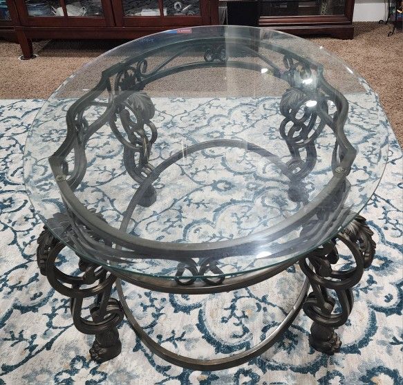 Glass Center And Side Table For Sale, $125 Each Or $225 For Both