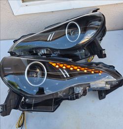 Scion FRS Toyota 86 Brz LED DRL Projector Headlights Luces Focos Micas Faros Faroles Headlamps