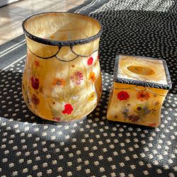 Wastebasket And Tissue Holder