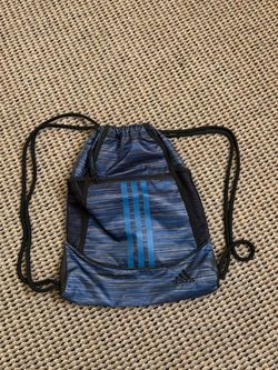 Unisex Blue Drawstring Sports Bag