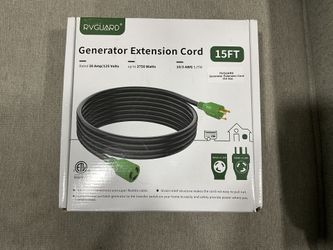 Generator Extension Cable 30amp 15ft
