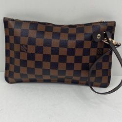 Ladies Brown Wristlet Fashion Pouch 