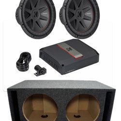NEW FULL BASS PACKAGE KICKER AUDIO 12”
