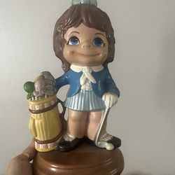 Ceramic Woman Golfer 