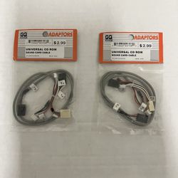 (2) - CD - Rom & Sound Card Cables - (New)  $ 2 - Each