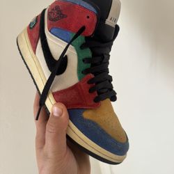 Blue The Great x Air Jordan 1 Mid Fearless