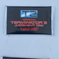 1991 Terminator two judgment day trading cards pack