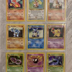 Vintage Pokemon Card  Lot- 24 Uncommon Cards- Fossil, Jungle, Base Set- 1999 WOTC