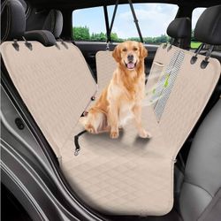 Dog Car Seat Cover, 600D Heavy Durable Dog Seat Cover for Back Seat