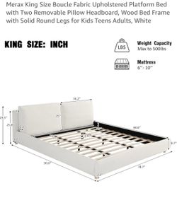 Beauty Rest king mattress and Bedframe